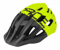 Kask rowerowy FORCE CORELLA MTB czarno-fluo L-XL