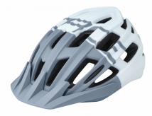 Kask rowerowy Force Corella MTB szaro-biały S-M