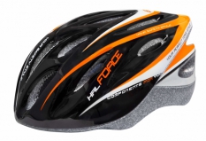 Kask rowerowy Force Hal czarno-pomarańczowy L-XL