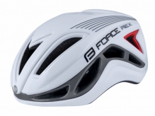 Kask rowerowy FORCE REX biało-szary L/XL