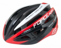 Kask rowerowy Force Road czarno-czerwono-biał L/XL