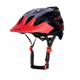 Kask rowerowy Force Raptor MTB szaro-czerwony L-XL