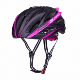 Kask rowerowy Force Bull czarno-różowy S-M