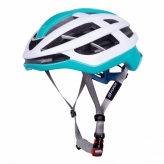 Kask rowerowy FORCE LYNX biało-turkusowy S/M