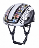 Kask rowerowy FORCE NEO VIVID biały/czarny S-M