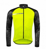 Kurtka wiatroszczelna FORCE WINDPRO fluo-czarna L