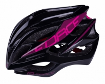 Kask rowerowy Force Saurus czarno-różowy M-L