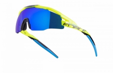 Okulary rowerowe FORCE EVEREST fluo niebieskie