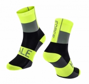 Skarpetki FORCE HALE, fluo-czarno-szare S-M/36-41