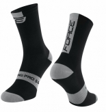 Skarpetki FORCE LONG PRO SLIM, czarno-szare L-XL / 42-46