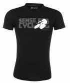 T-shirt FORCE SENSE  czarno-szaro-biały XL