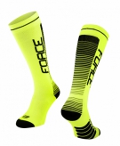 Skarpetki rowerowe Force Compress fluo-czarne