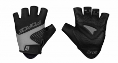 Rękawiczki Force Rab żel, czarno-szare XL