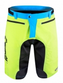 Spodenki z wkładką FORCE MTB-11 fluo L