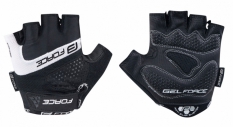 Rękawiczki rowerowe żelowe Force Rab czarne XL