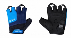Rękawiczki żelowe FORCE SECTOR czarne/niebieskie M
