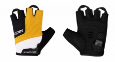 Rękawiczki żelowe FORCE SECTOR czarno-żółte M