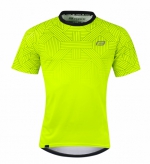 Koszulka rowerowa FORCE CITY fluo-czarna XL