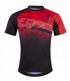 Koszulka FORCE MTB CORE czerwono-czarna XL
