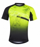 Koszulka sportowa FORCE MTB CORE fluo-czarna XXL