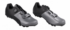 Buty rowerowe FORCE VIRTUOSO GRAVEL czarne-srebrne 42