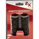 Chwyty rowerowe kierownicy czarno/szary 125mm grip