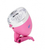 Lampa rowerowa przednia city 3 led różowa