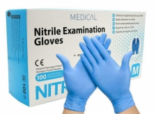 Rękawiczki nitrylowe S 100szt niebieskie