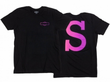 Koszulka Sunday T-Shirt Big-S Logo czarno-różowa XL 