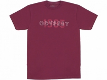 Koszulka Odyssey Overlap burgundy rozm. XXL 
