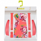 Zestaw do stylizacji tylnego fotelika rowerowego Qibbel  kwiaty koralowy