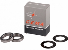 Zestaw łożysk do CEMA BB CEMA 24 mm Ceramic Czarne