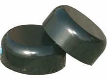 Zaślepki kierownicy Bar End Caps steel, 22,2mm