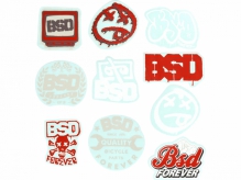 Naklejki na ramę rowerową BSD Sticker Pack