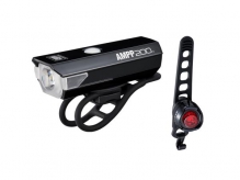 Zestaw lampek rowerowych Cateye Ampp 200lm USB
