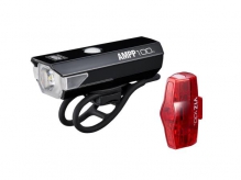 Zestaw lampek rowerowych Cateye Ampp 100lum USB