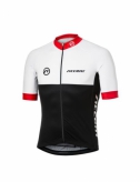 Koszulka kolarska Accent Pro Team biało-czerwona M