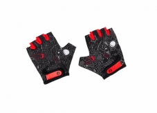 Rękawiczki dziecięce Accent Robo czarno-czerwone S/M