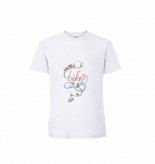 Koszulka T-shirt Bike Life, DSR, biała, rozmiar XL