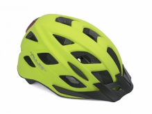 Kask Author Pulse LED X8 żółty fluo 52-58 lampka