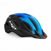 Kask Met Crossover M czarno-niebieski