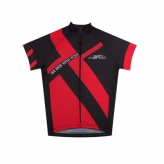 Koszulka kolarska SAN MARCO RACING, czarno-czerwona, rozmiar XL