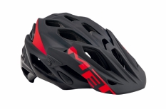 Kask Met Parabellum L czarno-czerwony