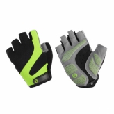 Rękawiczki rowerowe Accent Apex czarno-zielone M