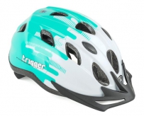 Kask rowerowy Author Trigger biało-zielony 52-56