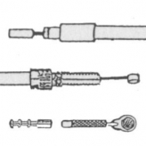 Zestaw linka + pancerz z łącznikiem Sturmey Archer 