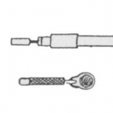 Zestaw linka + pancerz z łącznikiem Sturmey Archer 