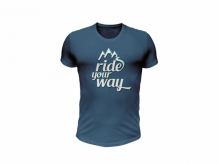 Koszulka bawełniana Ride Your Way, Dartmoor, jeans blue, rozmiar M