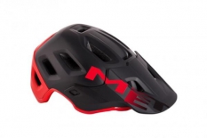 Kask Met Roam M czarno-czerwony