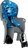 Fotelik rowerowy Hamax Kiss szaro-niebieski+kask